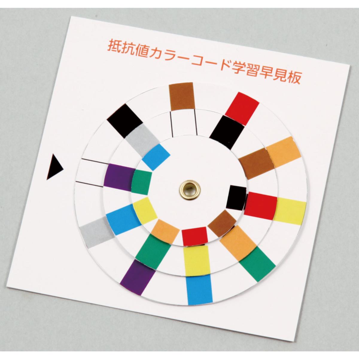 抵抗値カラーコード学習早見盤