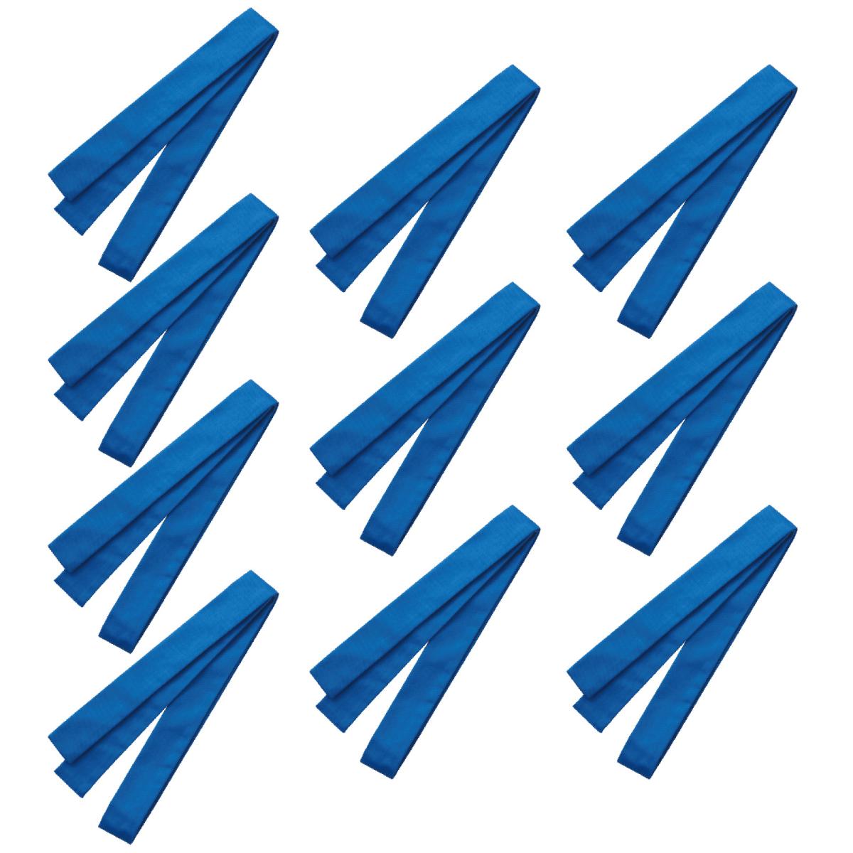 厚手はちまき　１０本セット　青