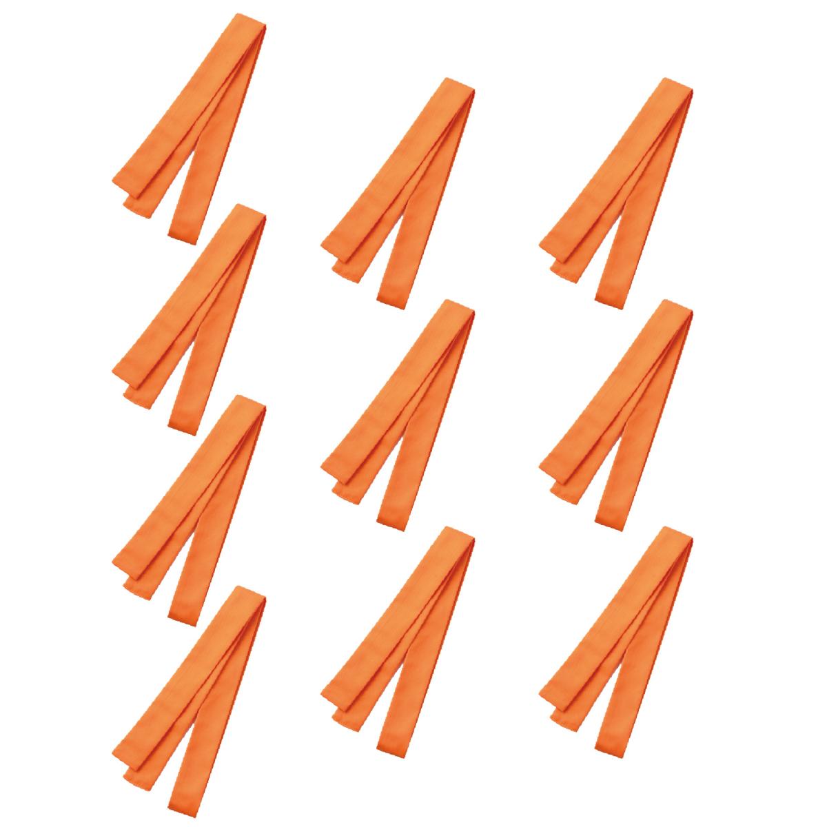 厚手はちまき　１０本セット　オレンジ