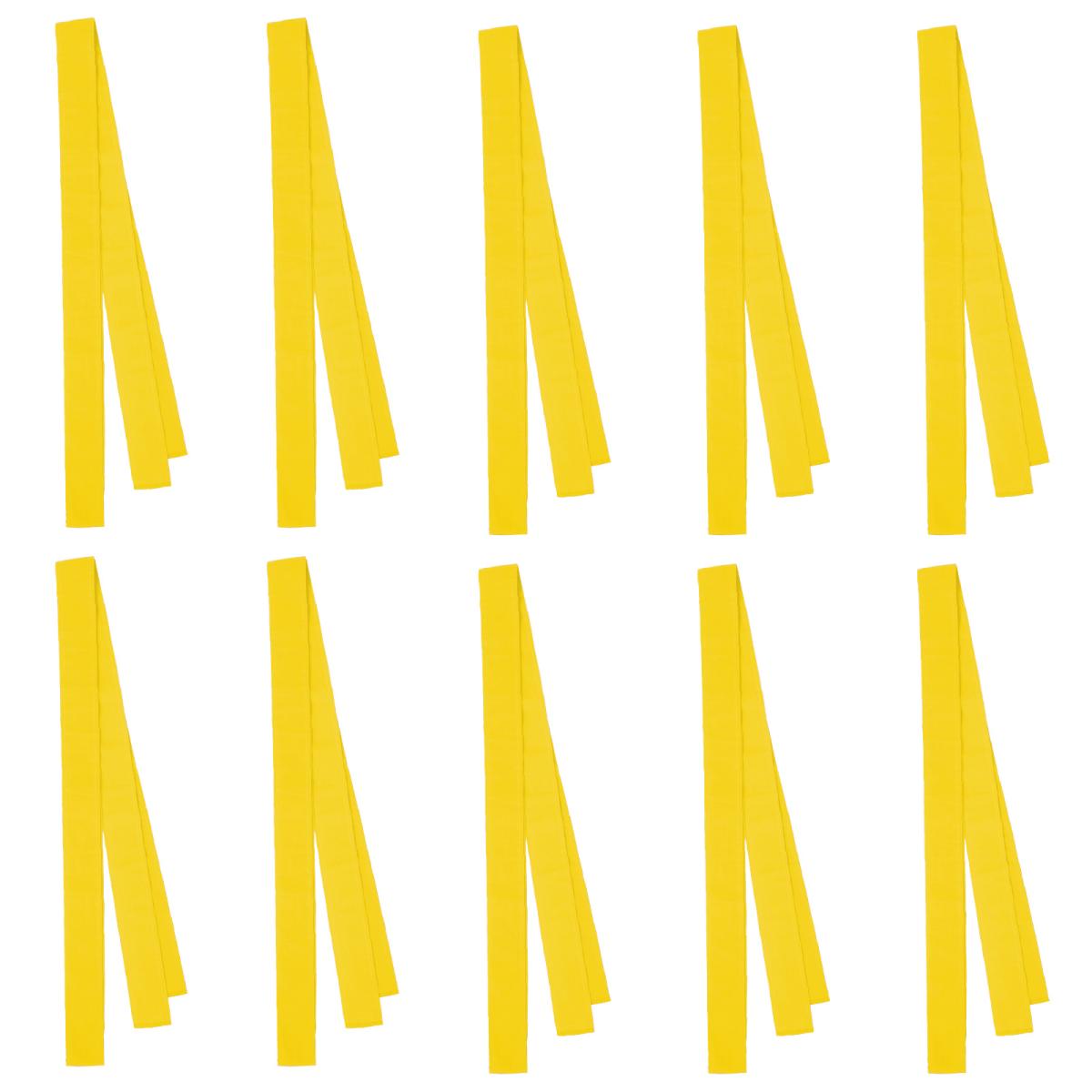 ロングカラーたすき　１０本セット　黄