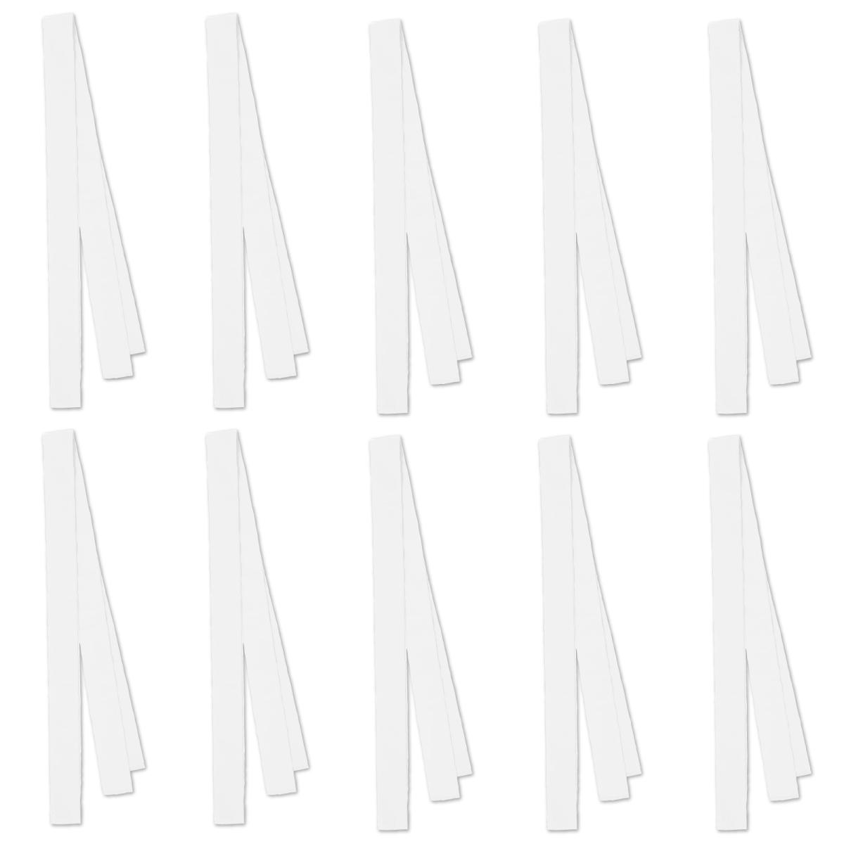 ロングカラーたすき　１０本セット　白