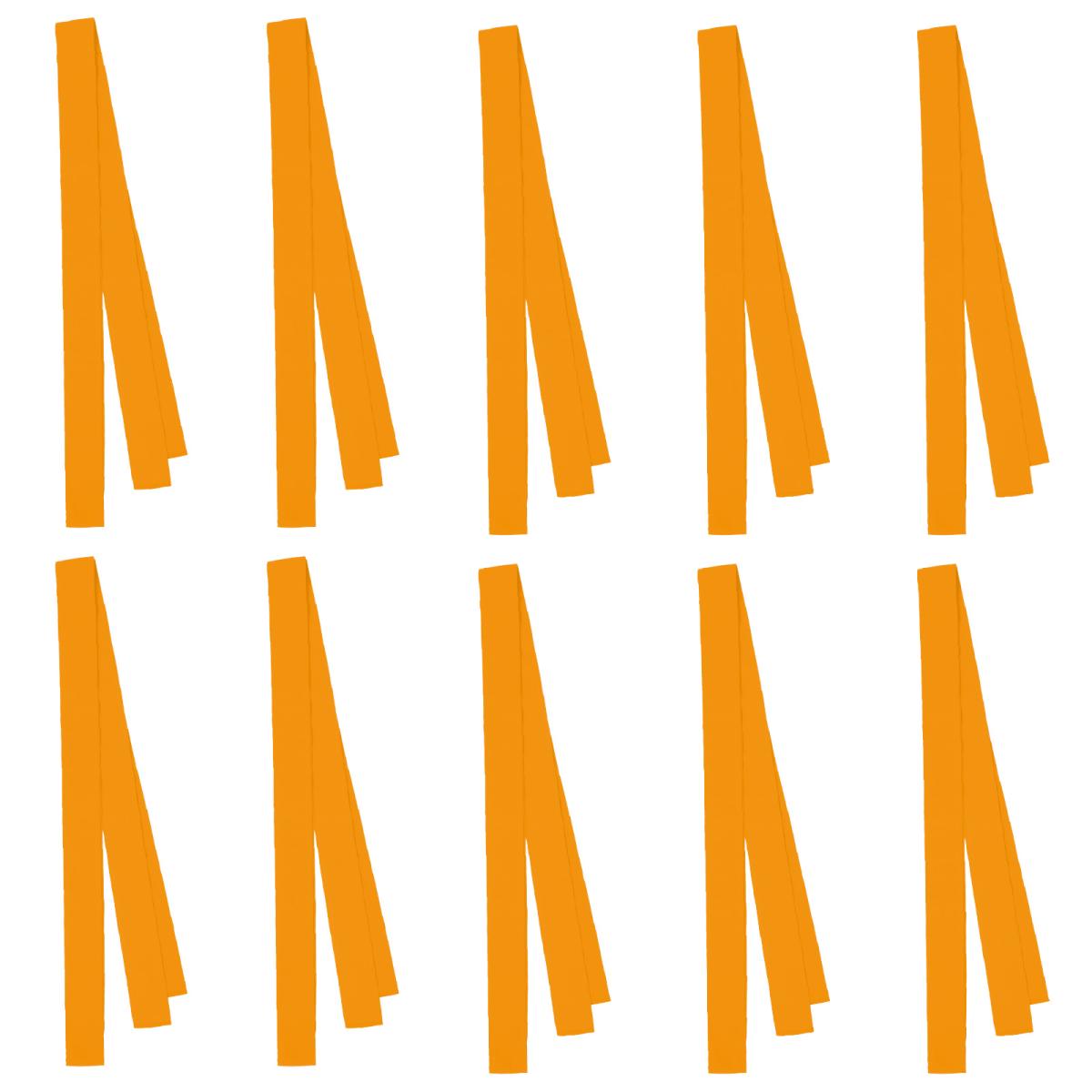 ロングカラーたすき　１０本セット　オレンジ