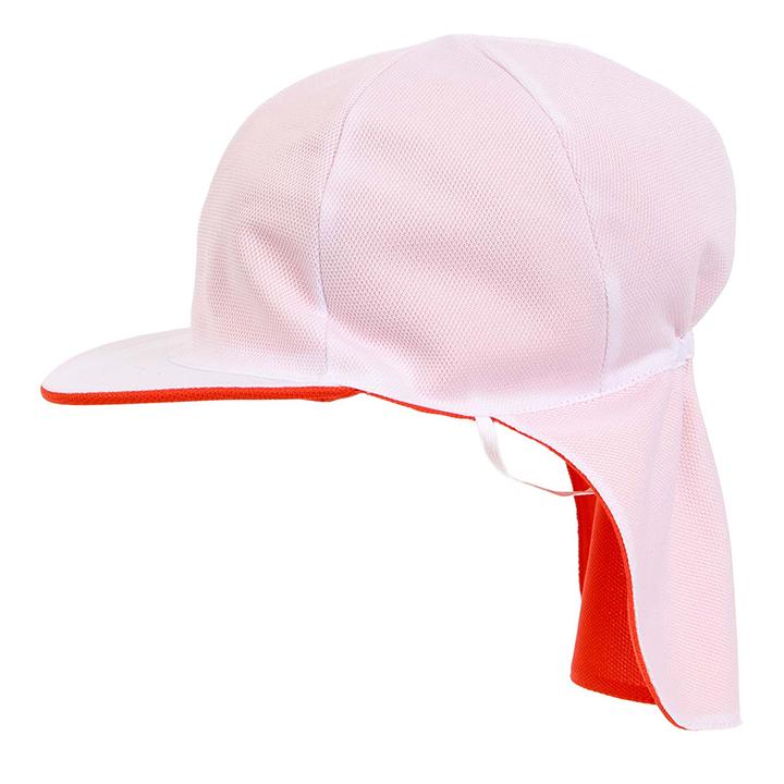 赤白帽子 六方型日よけたれ付き 525122A