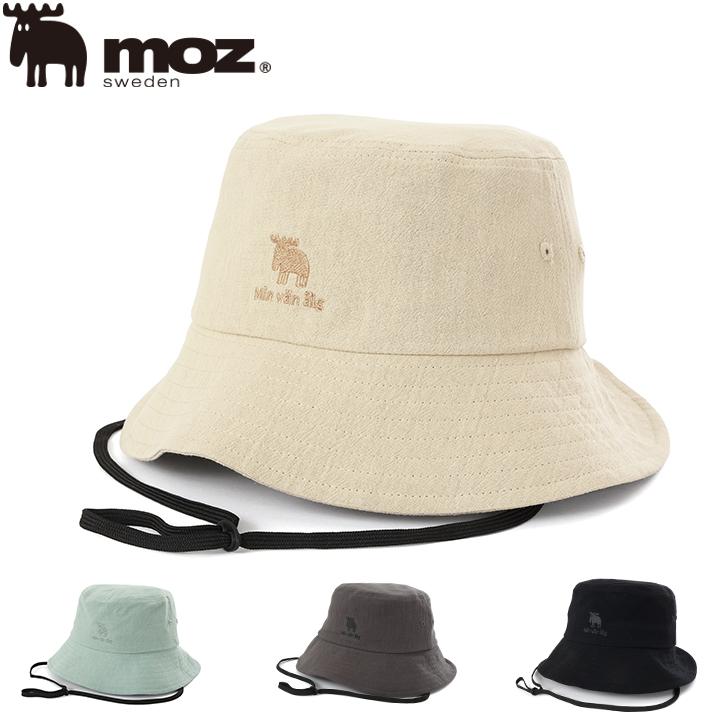 moz 綿麻風ひも付きバケットハット 171-0055