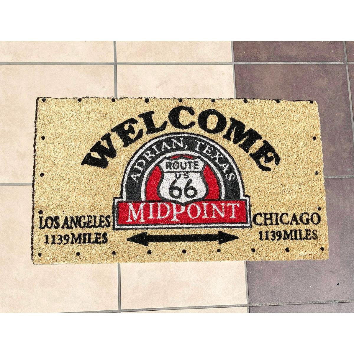 Coir mat コイヤーマット［WELCOME MIDPOINT］