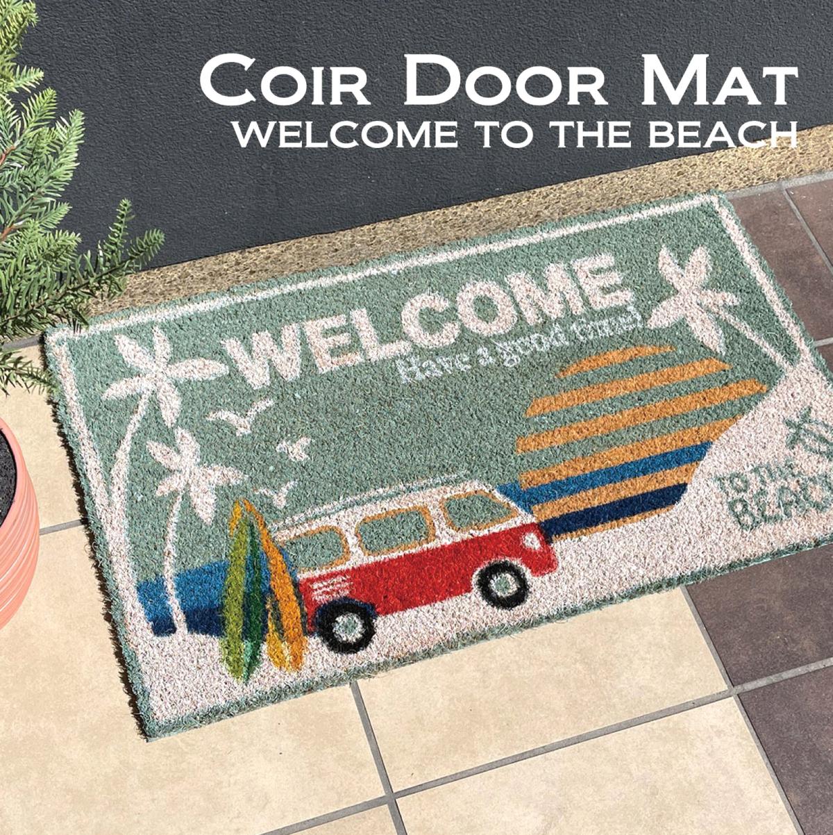 Coir mat コイヤーマット［WELCOME TO THE BEACH］