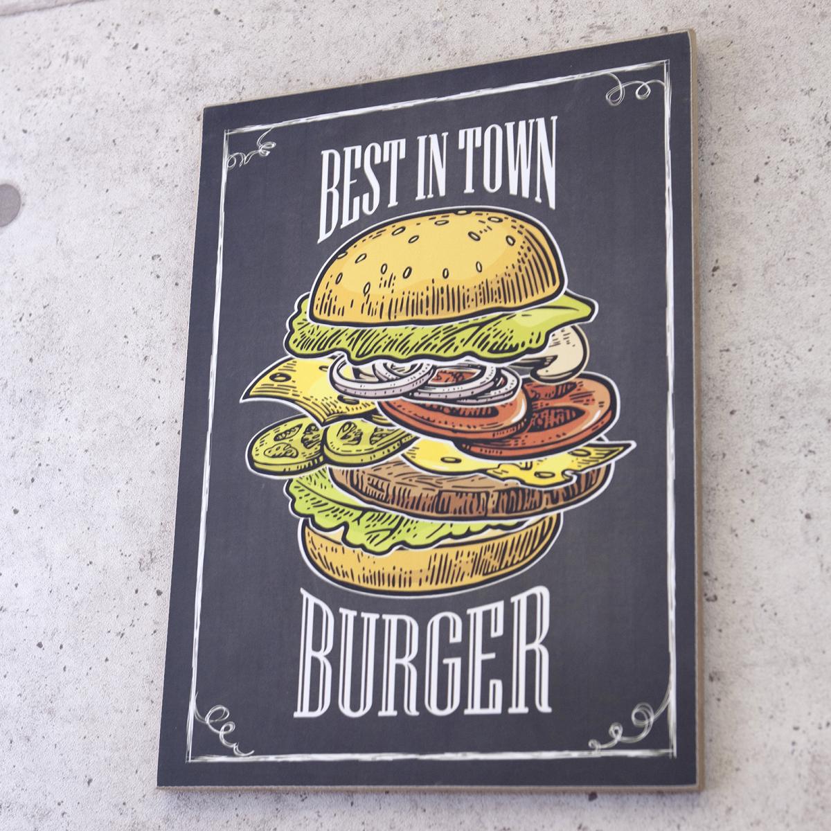 ウッドボード ［BEST IN TOWN BURGER］