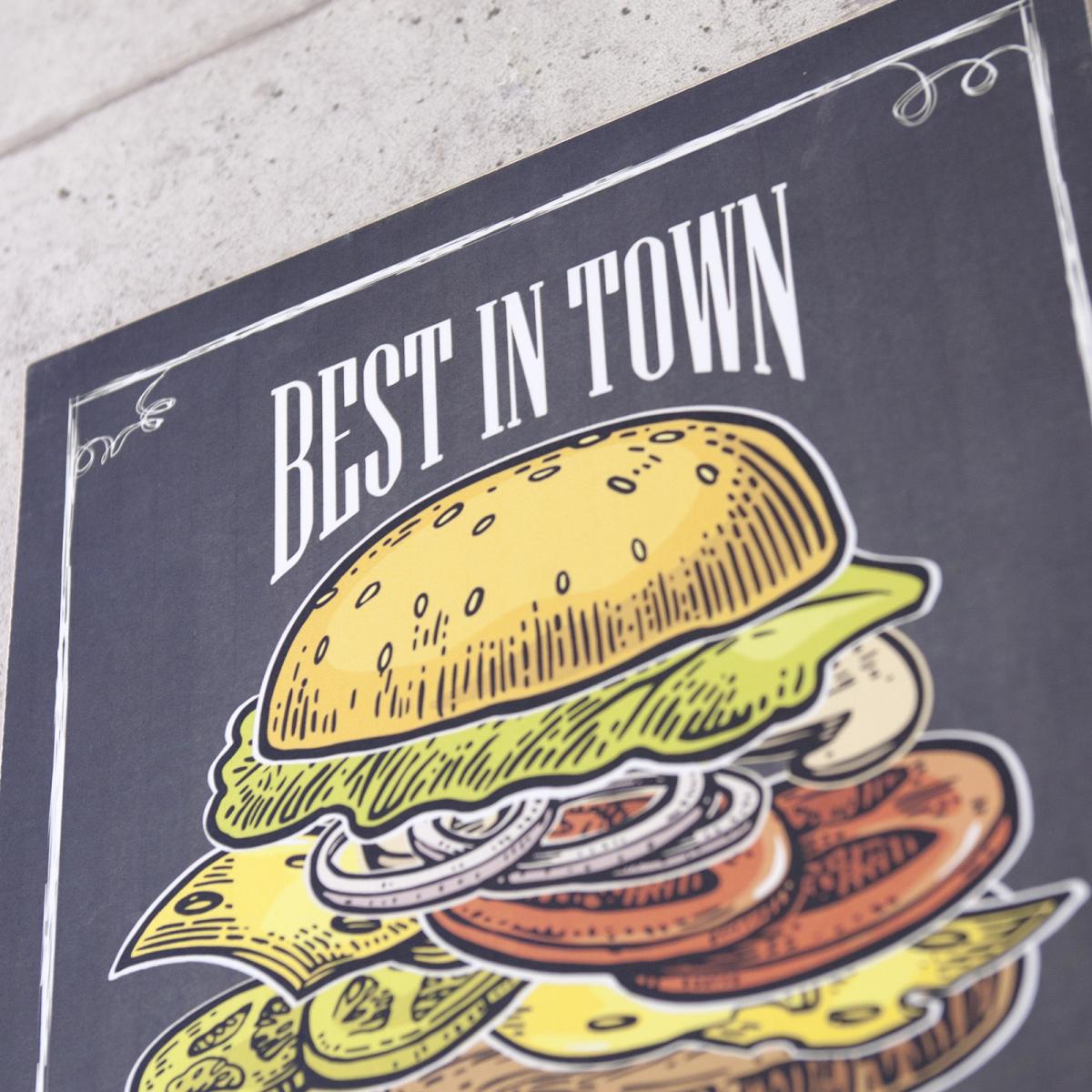 ウッドボード ［BEST IN TOWN BURGER］