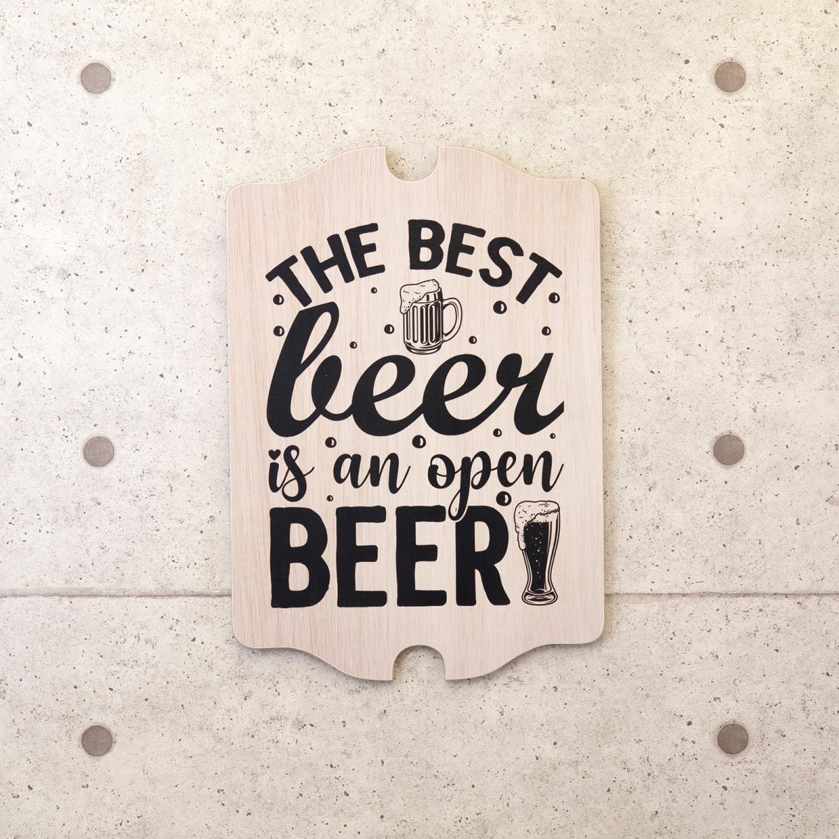 ウッドボード ［THE BEST BEER IS AN OPEN］