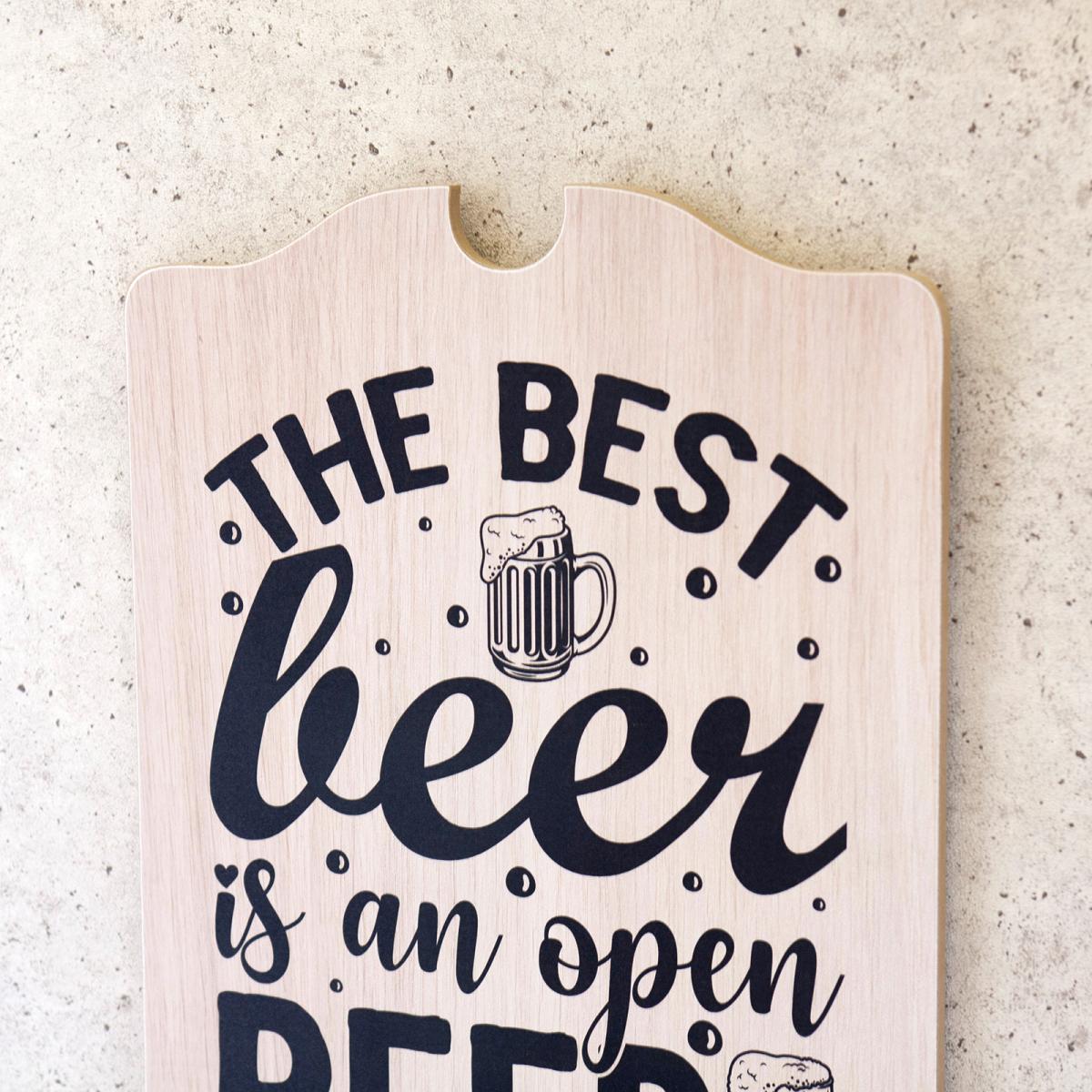 ウッドボード ［THE BEST BEER IS AN OPEN］