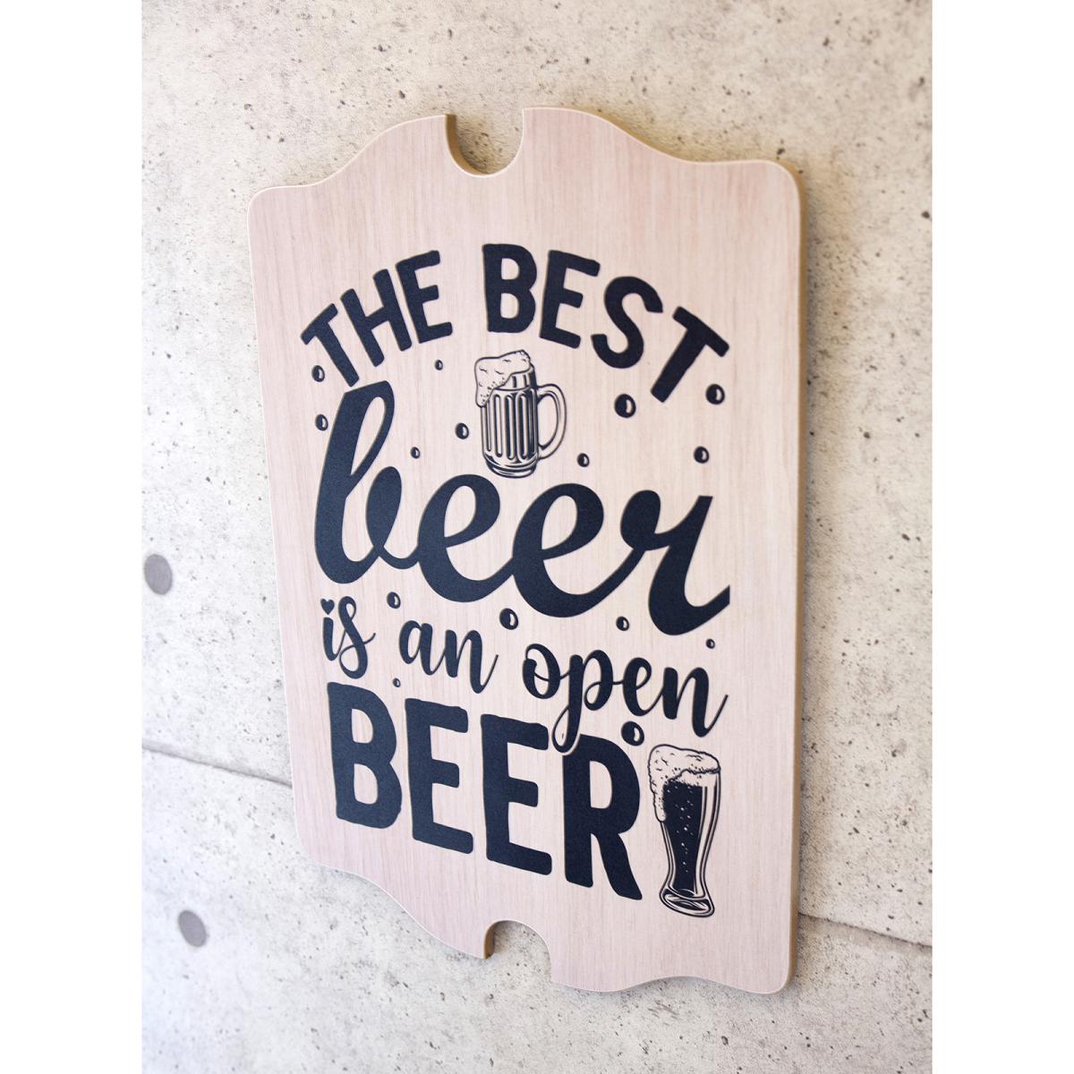 ウッドボード ［THE BEST BEER IS AN OPEN］