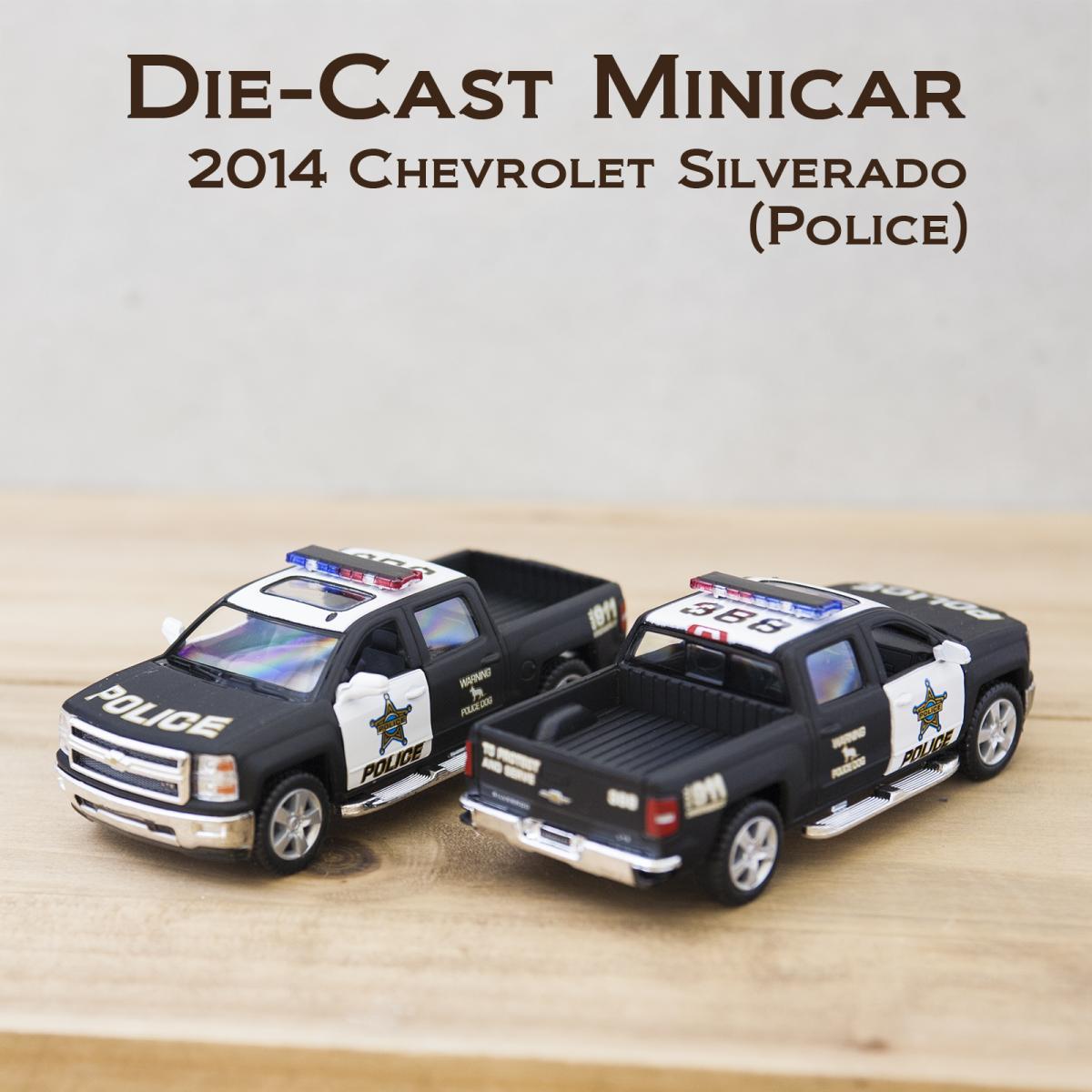 ダイキャストミニカー(M) 5" 2014 Chevrolet Silverado (Police)