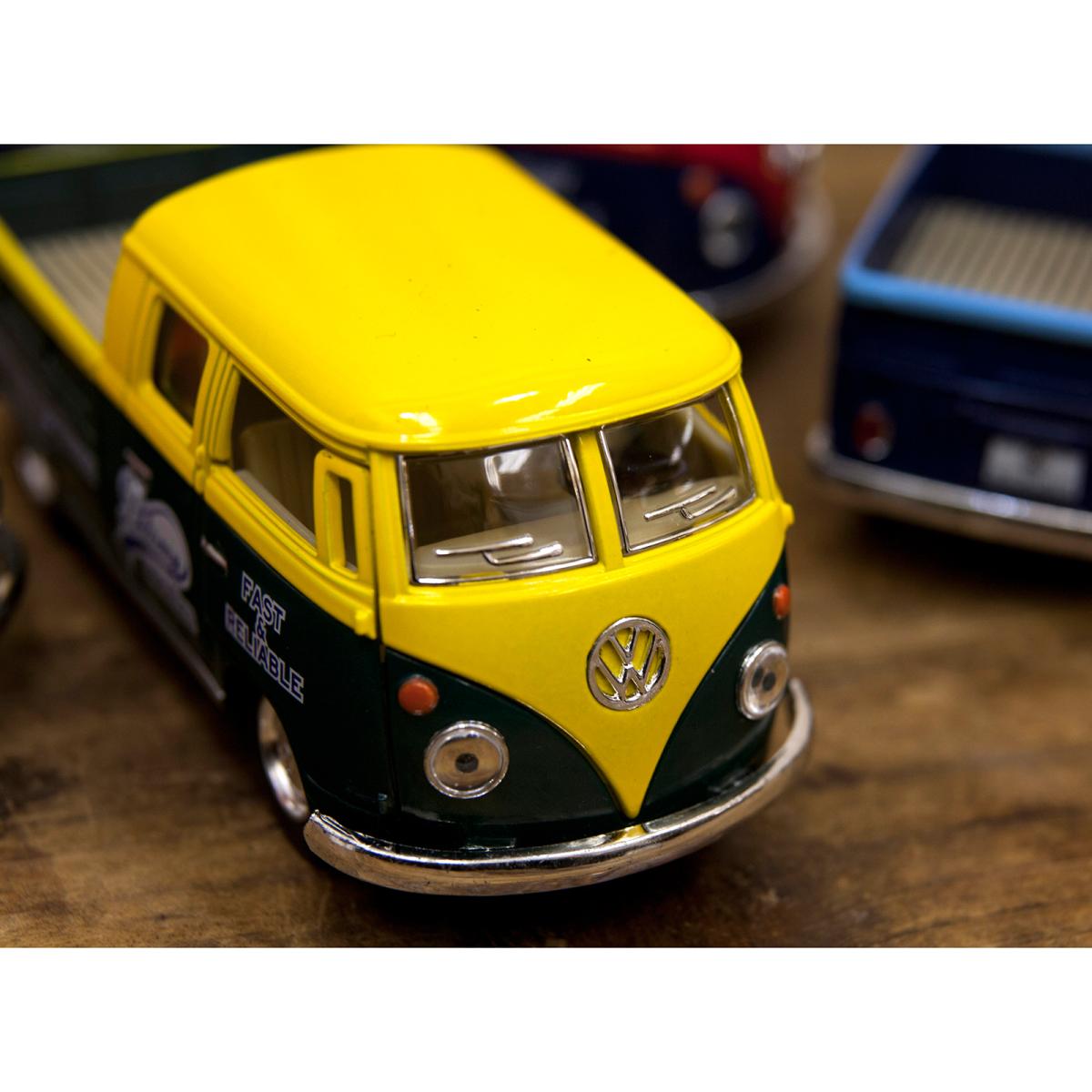 ダイキャストミニカー(M)[1963 VW Bus Double Cab Pickup 1/34]