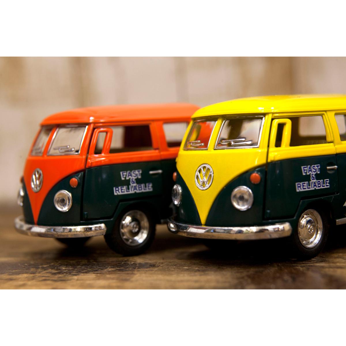 ダイキャストミニカー(M)[1963 VW Bus Double Cab Pickup 1/34]