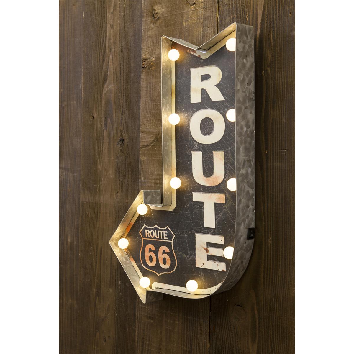 アメリカンクラシック LED サイン［ROUTE 66］