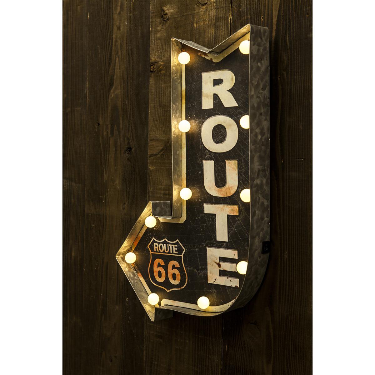 アメリカンクラシック LED サイン［ROUTE 66］