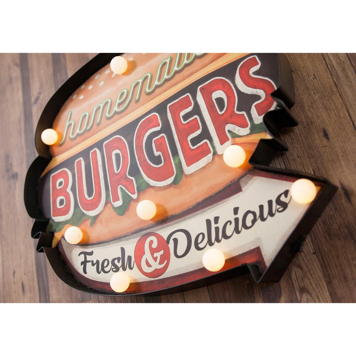 アメリカンクラシック  LED Sign [BURGERS]