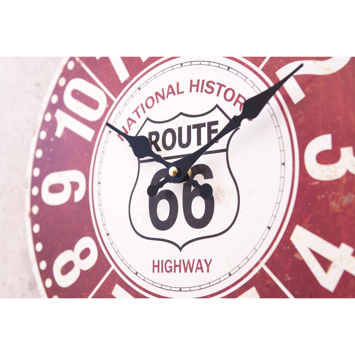 アンティークMDFクロック［66 National Historic Highway］