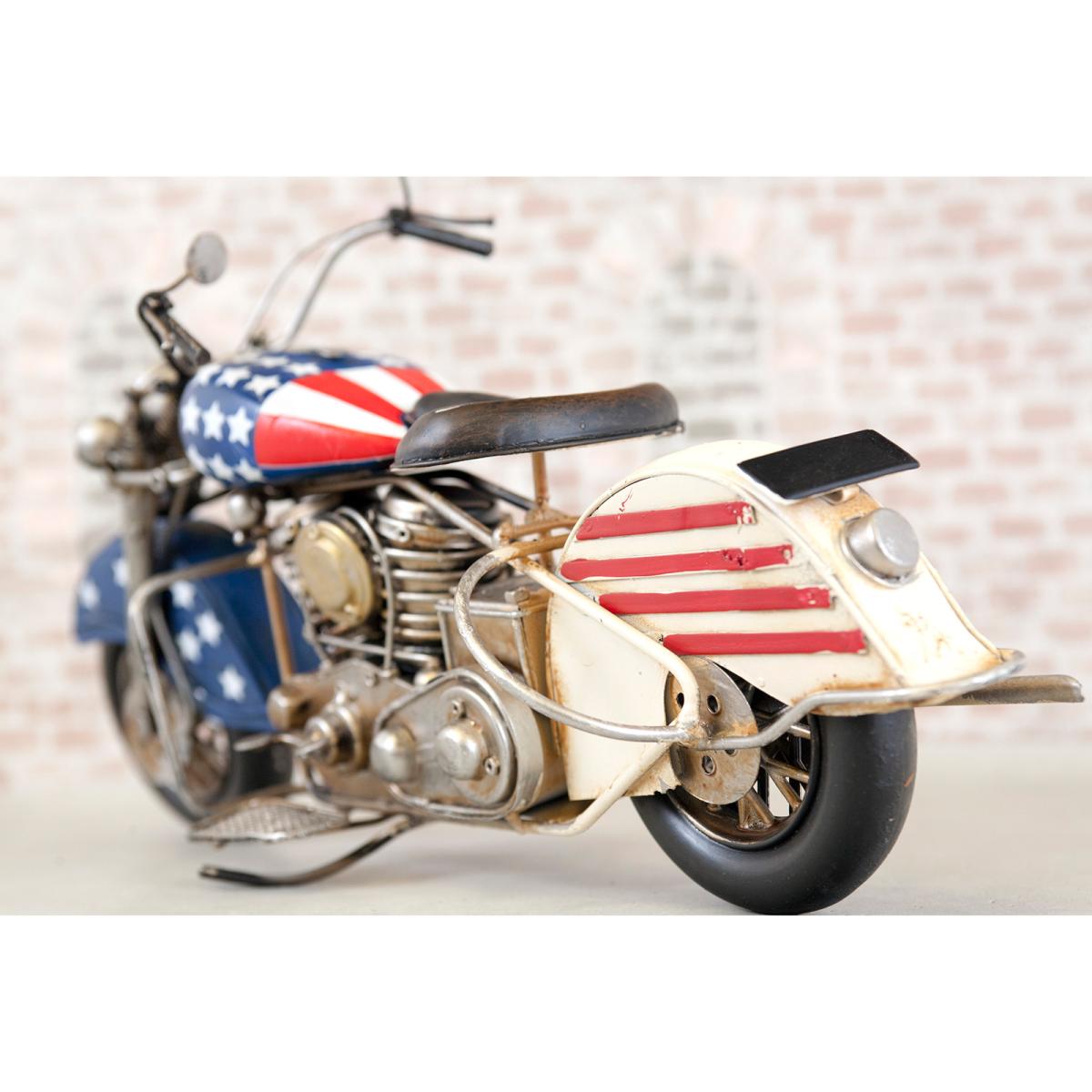 ヴィンテージ　モーターサイクル［USA Flag 1］