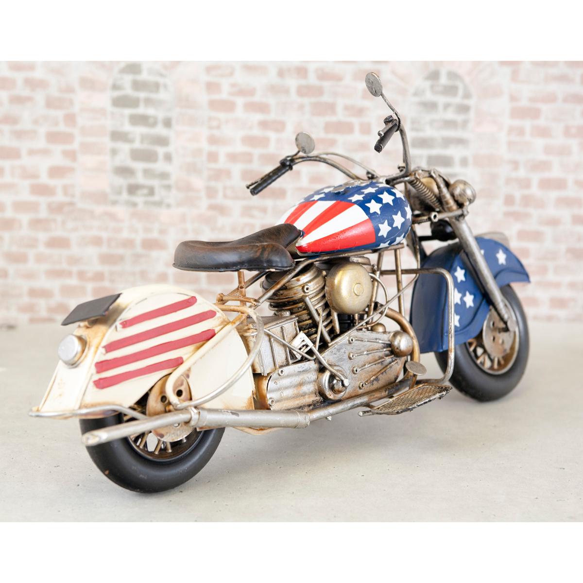 ヴィンテージ　モーターサイクル［USA Flag 1］