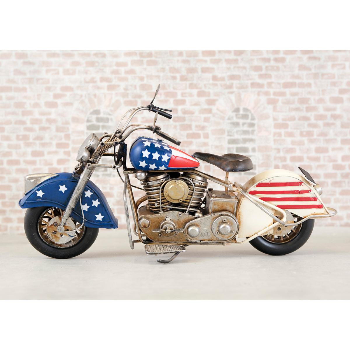 ヴィンテージ　モーターサイクル［USA Flag 1］