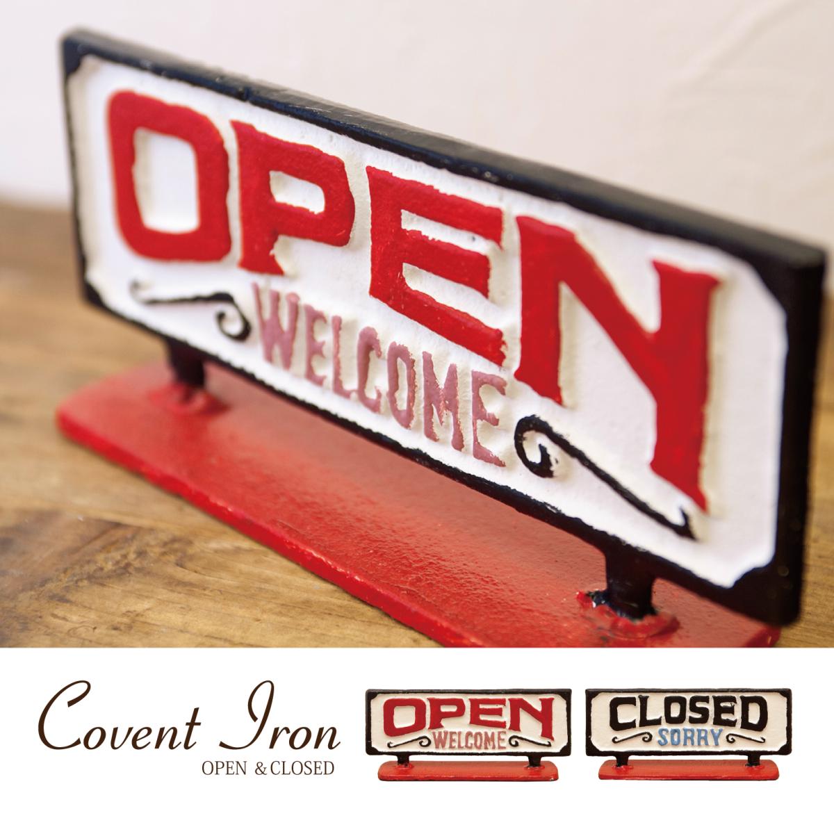 Covent Iron コベントアイアン［OPEN ＆CLOSED　両面タイプ］