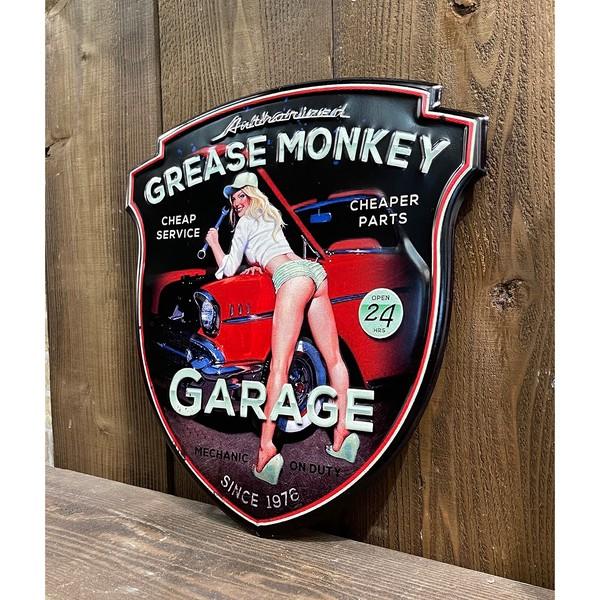 アンティークエンボスプレート ［GREASE MONKEY GARAGE］