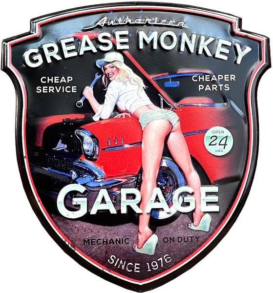 アンティークエンボスプレート ［GREASE MONKEY GARAGE］