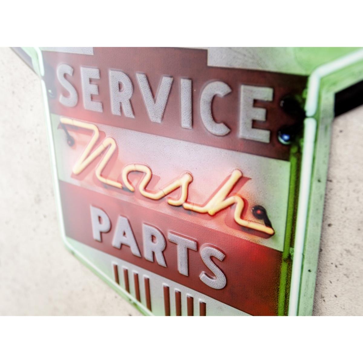 アンティークエンボスプレート "Nash SERVICE PARTS"