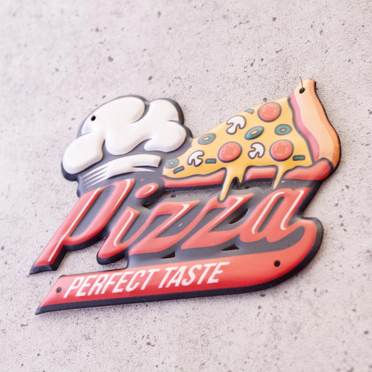 アンティークエンボスプレート［Perfect PIZZA］ピザ