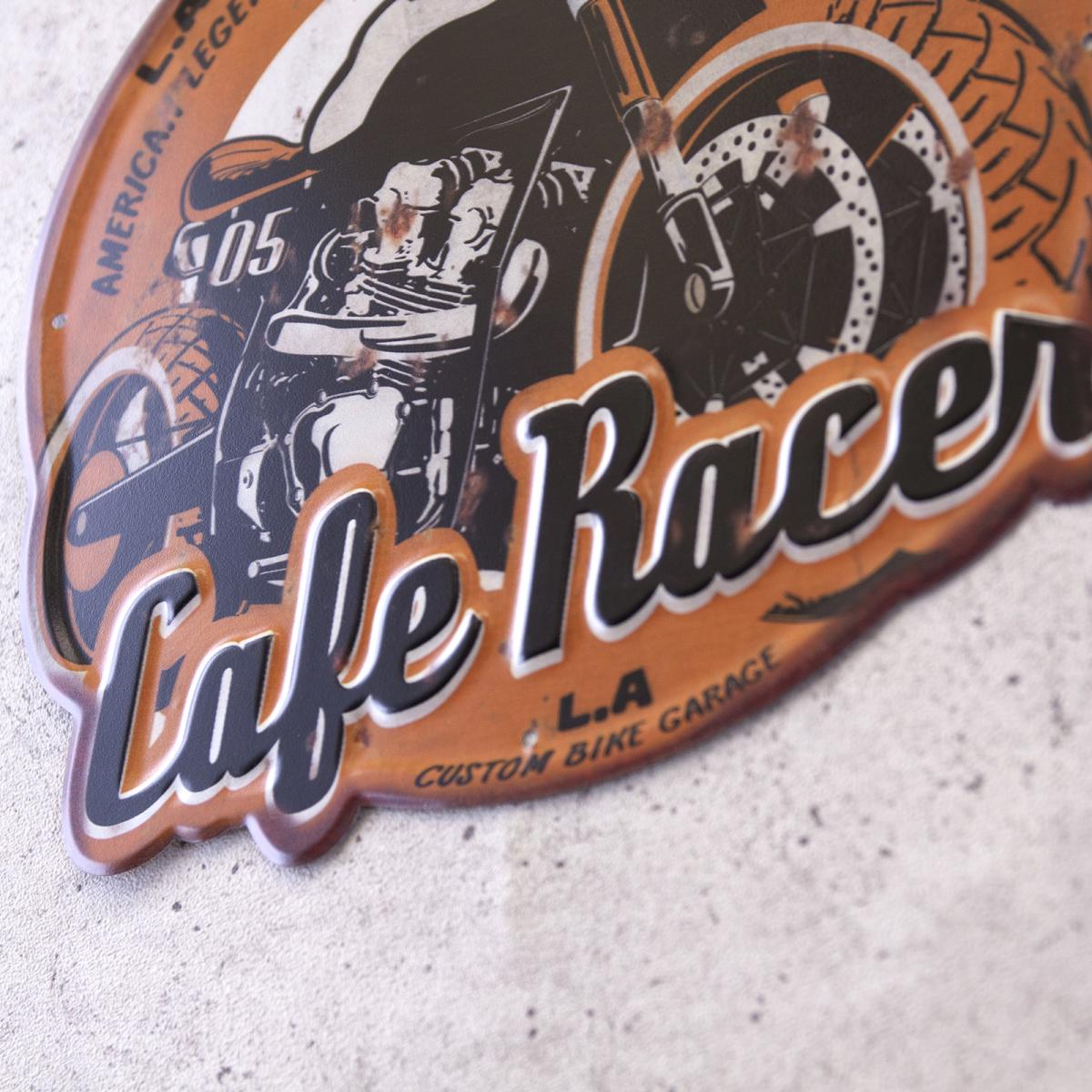 アンティークエンボスプレート ［Cafe  Racer］