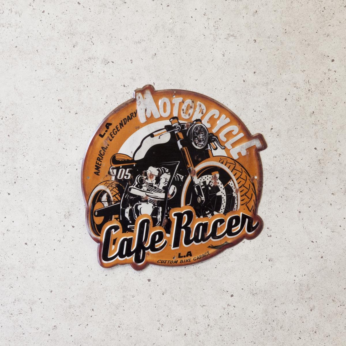 アンティークエンボスプレート ［Cafe  Racer］