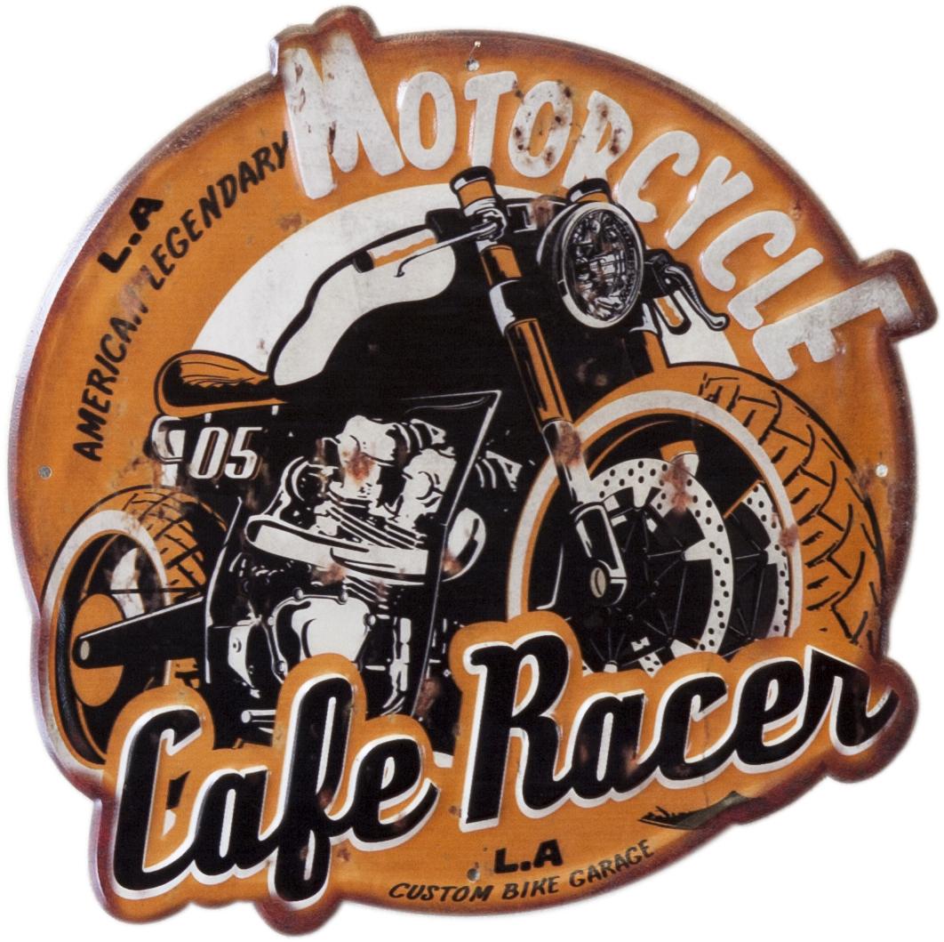 アンティークエンボスプレート ［Cafe  Racer］