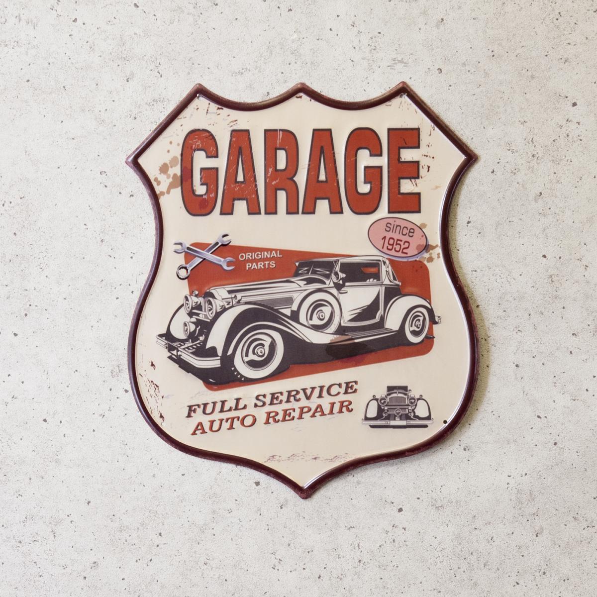 アンティークエンボスプレート ［GARAGE Since 1952］