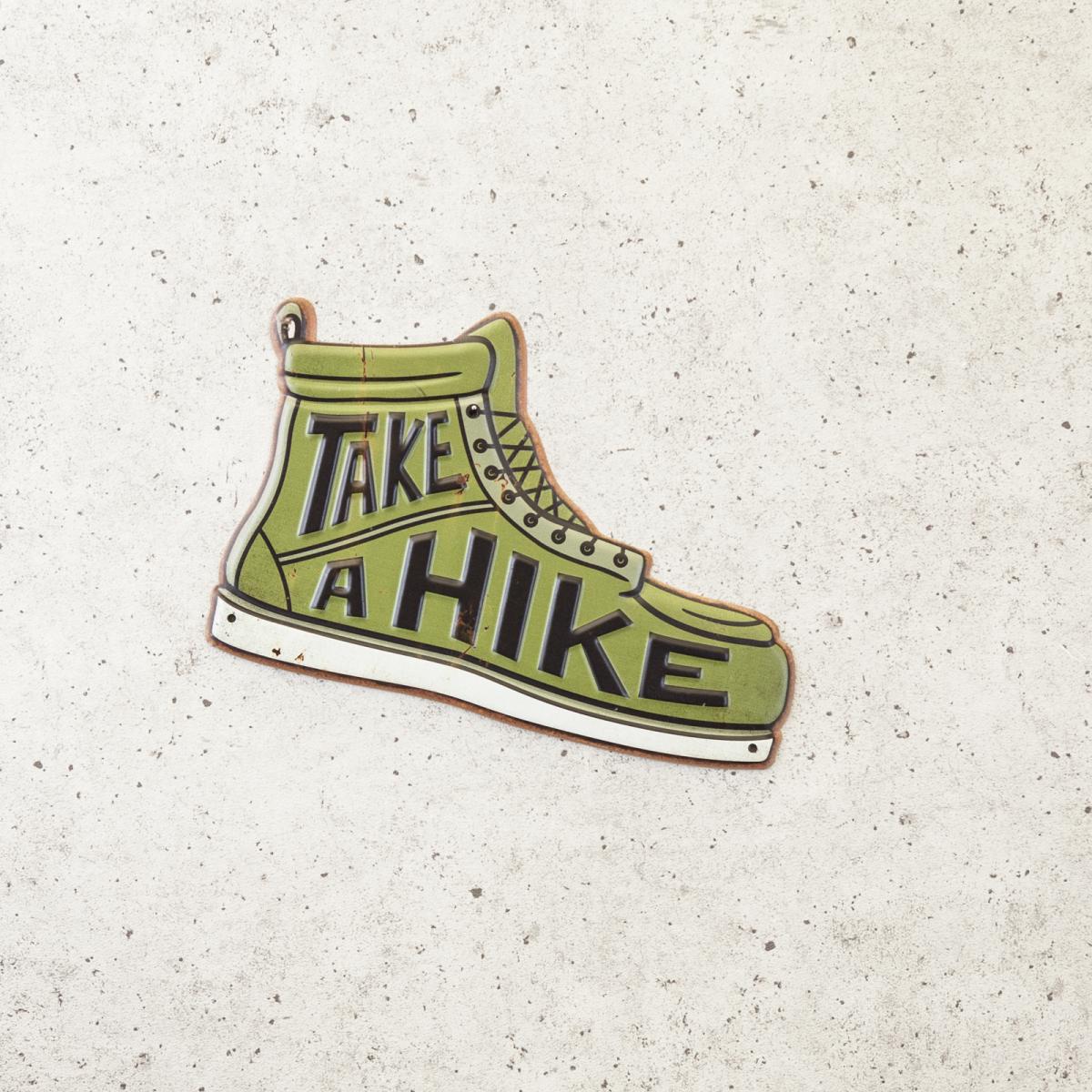 アンティークエンボスプレート ［TAKE A HIKE］