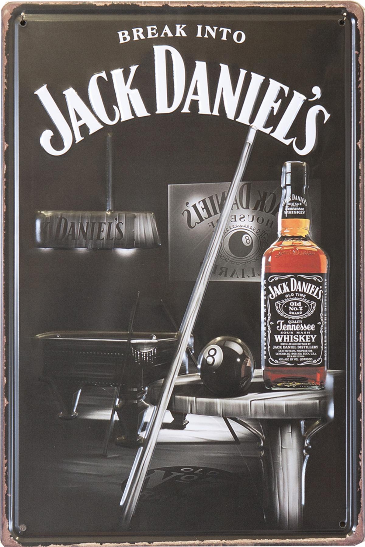 アンティークメタルエンボスプレート　S [BREAK INTO JACK DANIEL'S]