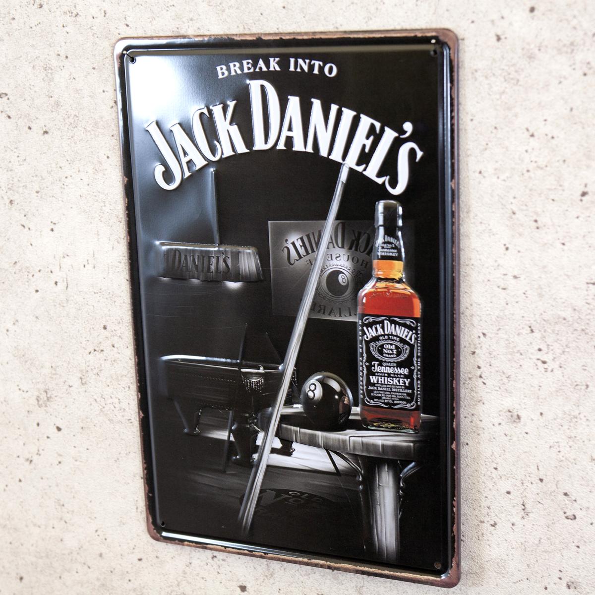 アンティークメタルエンボスプレート　S [BREAK INTO JACK DANIEL'S]