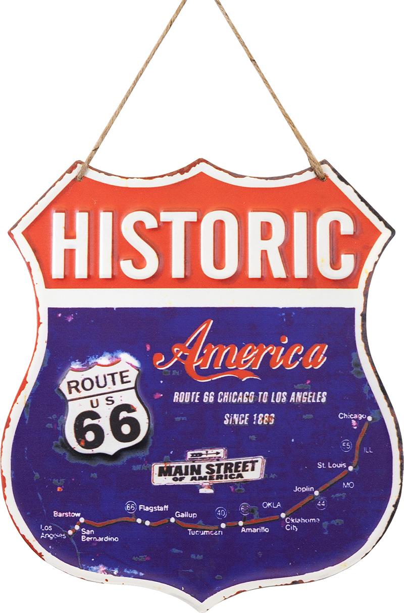 アンティークメタルプレート ［HISTORIC ROUTE66］