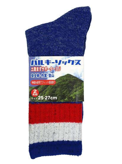 バルキーソックス ライン ２足組 25-27cm