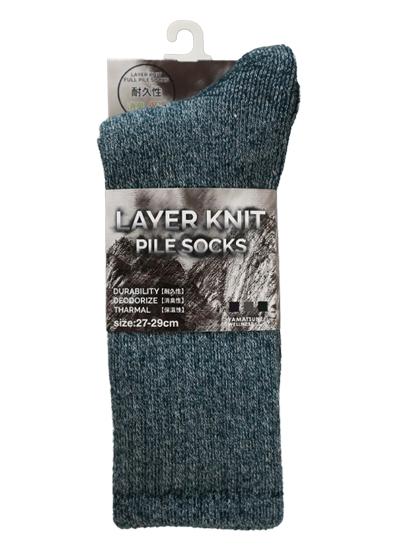 レイヤーニットパイルソックス 27-29cm