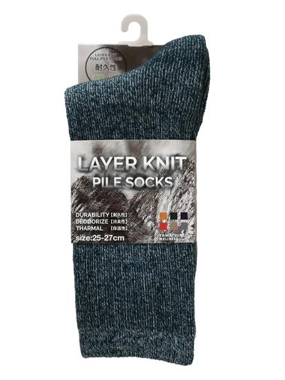 レイヤーニットパイルソックス 2527cm