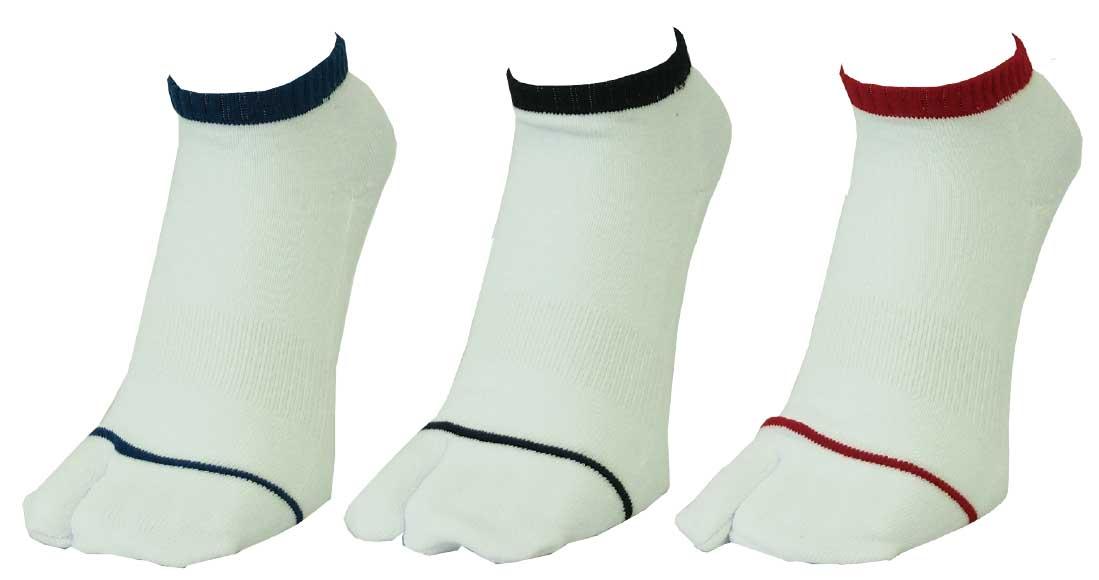 ラフ スニーカーソックス 指付 3足組 2527cm