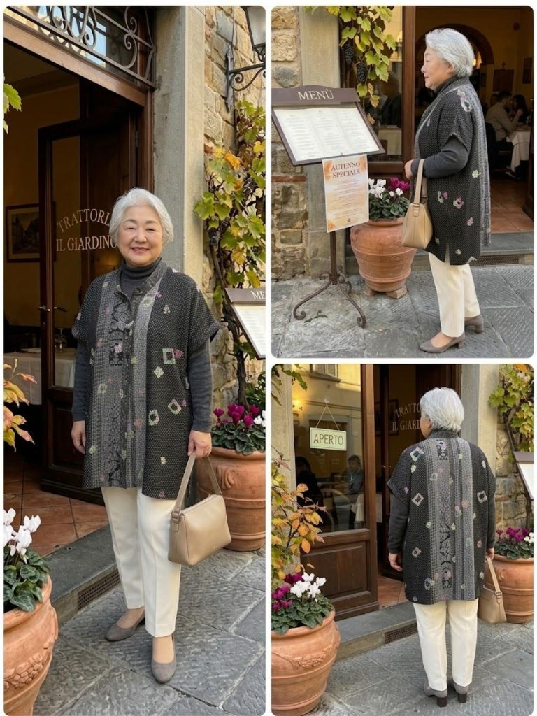 3L和柄ロングベスト