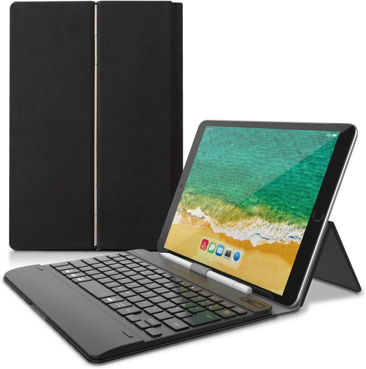 エレコム Bluetoothタブレットケース付き充電式ミニキーボード TK-CAP02BK/N ブラ
