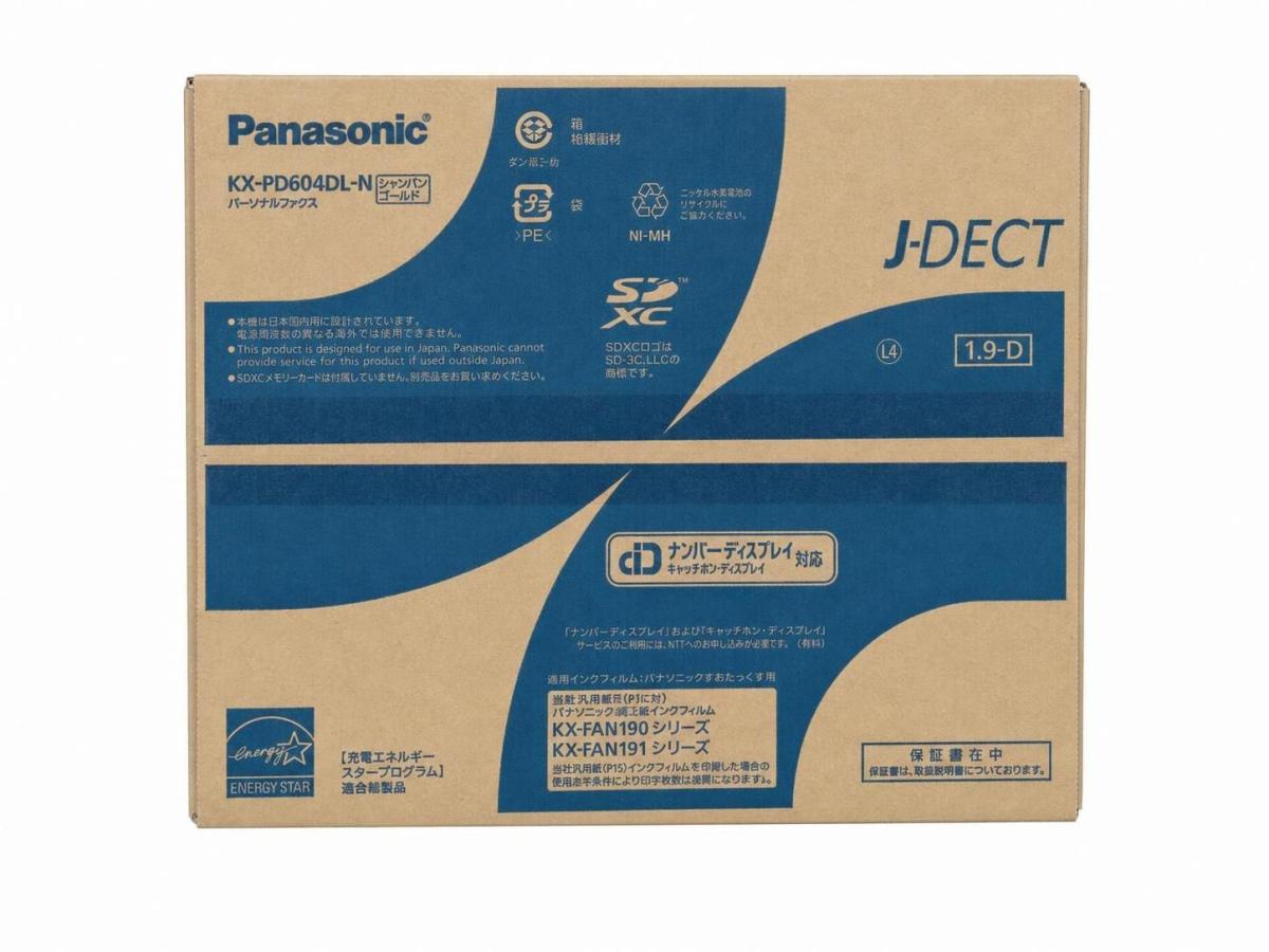 Panasonic おたっくす デジタルコードレス普通紙ファクス KX-PD604DL-N シャンパ