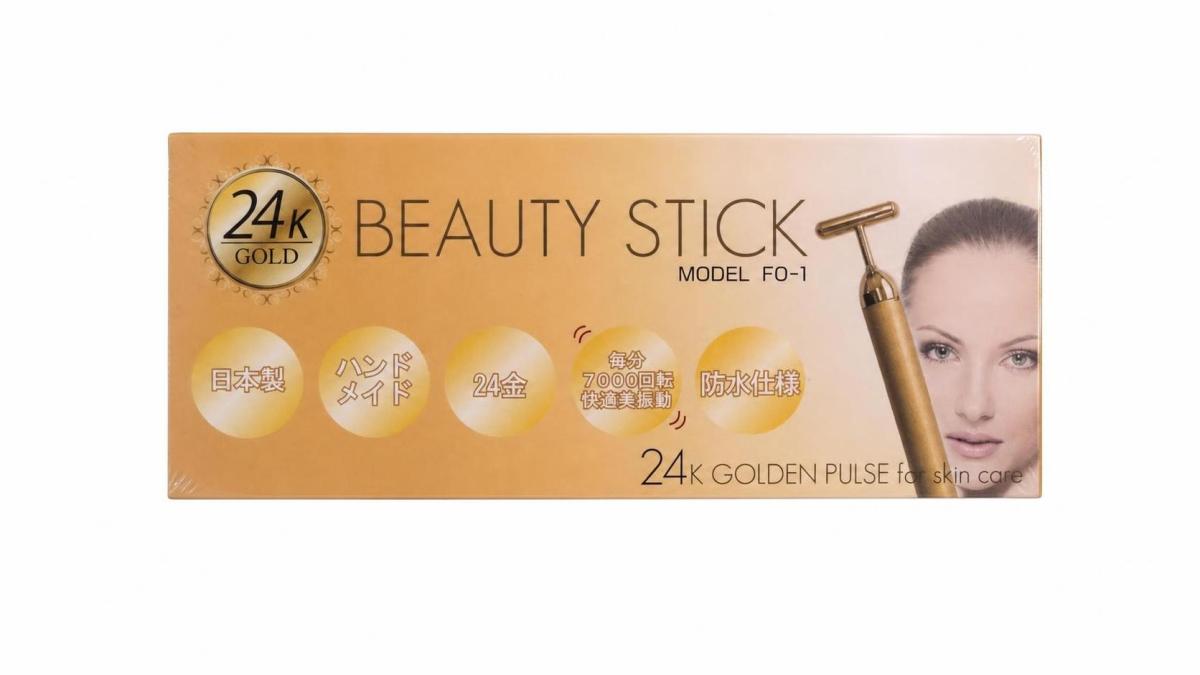 渡久クリエイト KMB BEAUTY STICK ビューティースティック 美顔器 24K純金ヘッド 