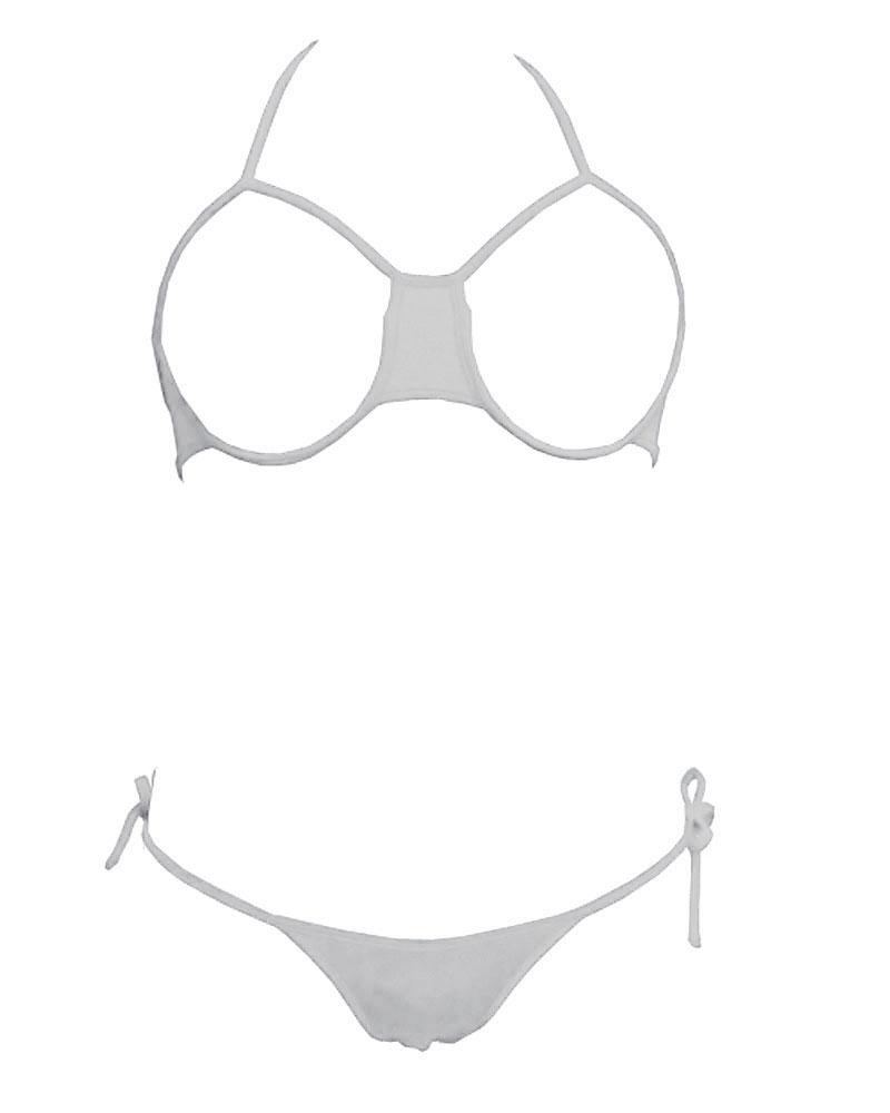 シンプルカップレスブラジャーTバック