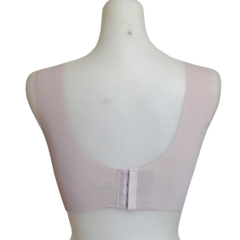 シームレスバックフック4段ベストブラブラジャー ブラ レディース