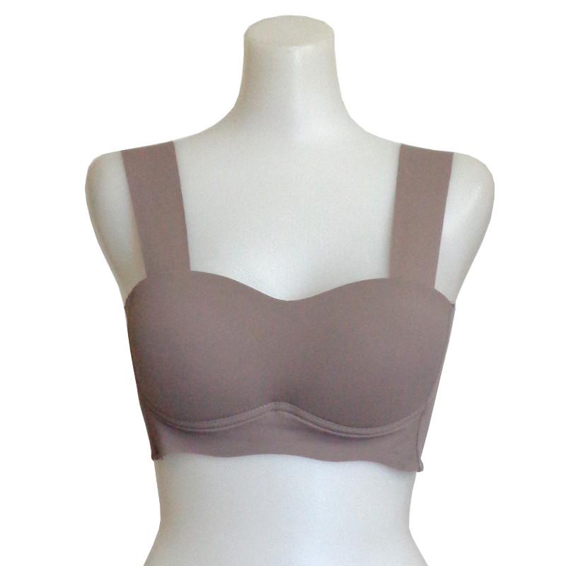 シームレスバックフック4段ベストブラブラジャー ブラ レディース