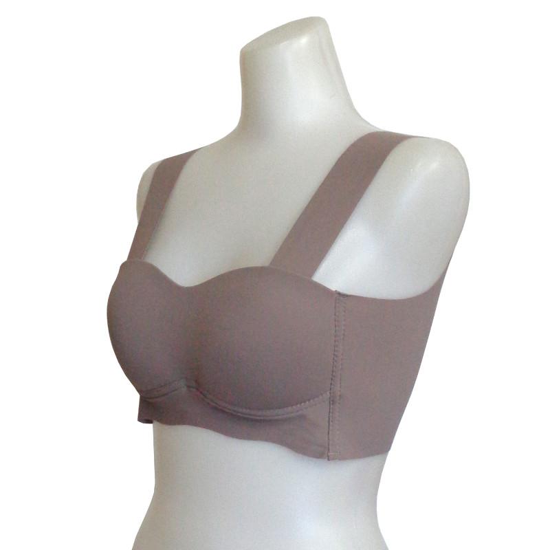 シームレスバックフック4段ベストブラブラジャー ブラ レディース